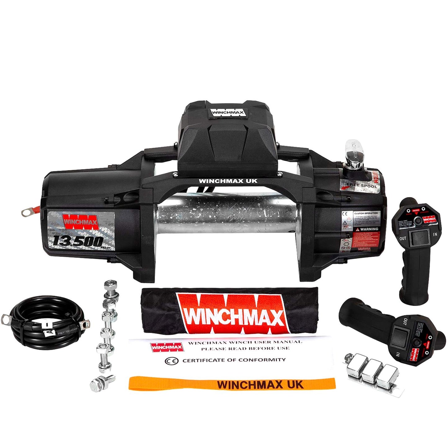 13,500lb (6,123kg) 'SL Series' 24v Military Grade Winch