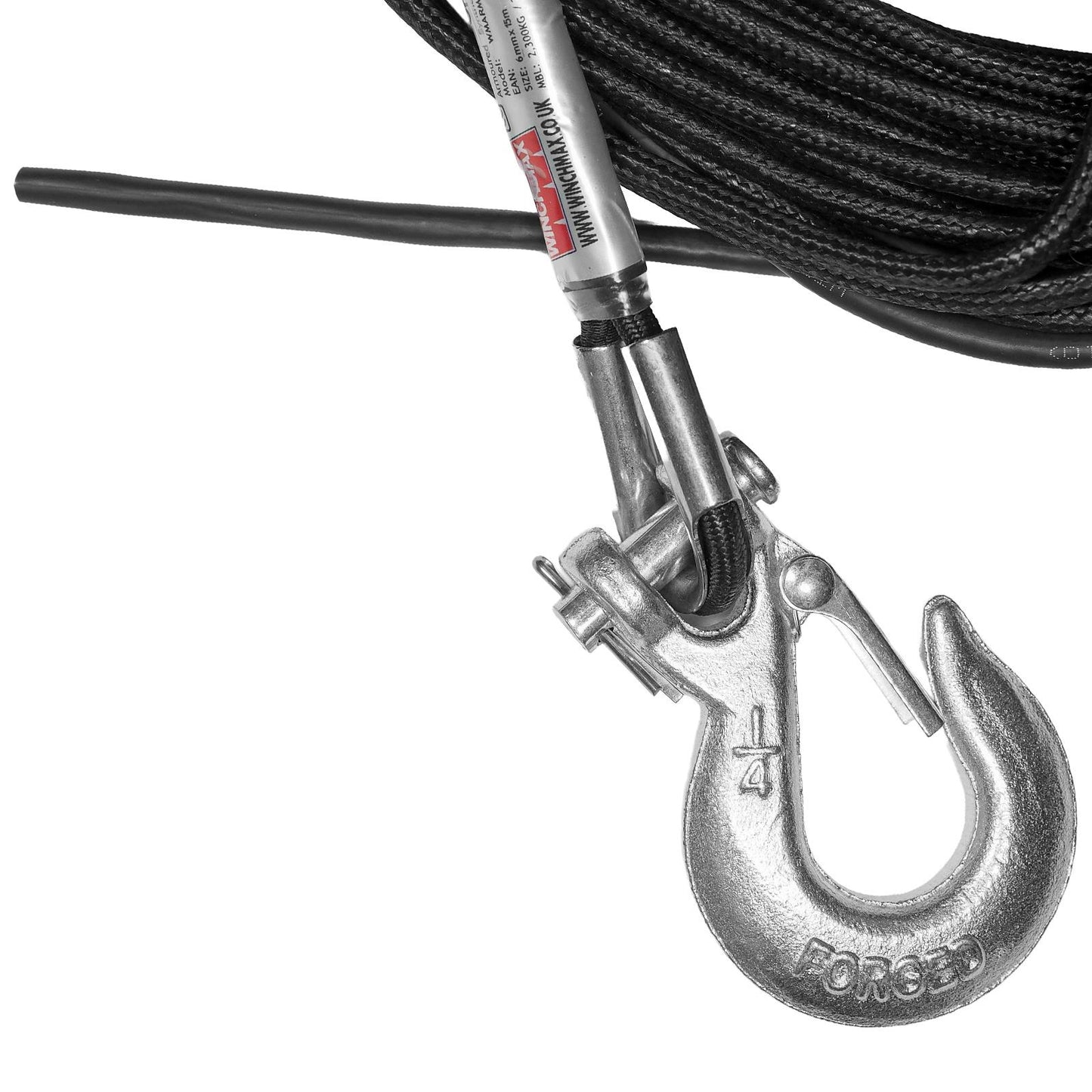 Armourline Synthetic Rope 15m x 5mm and 1/4 inch hook. Hole Fix.