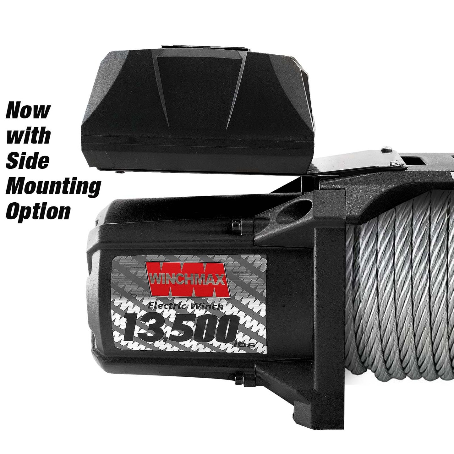 13,500lb (6,123kg) 'SL Series' 12v Military Grade Winch. 26m x 9.5mm Steel Rope, Twin Wireless Remote Controls.
