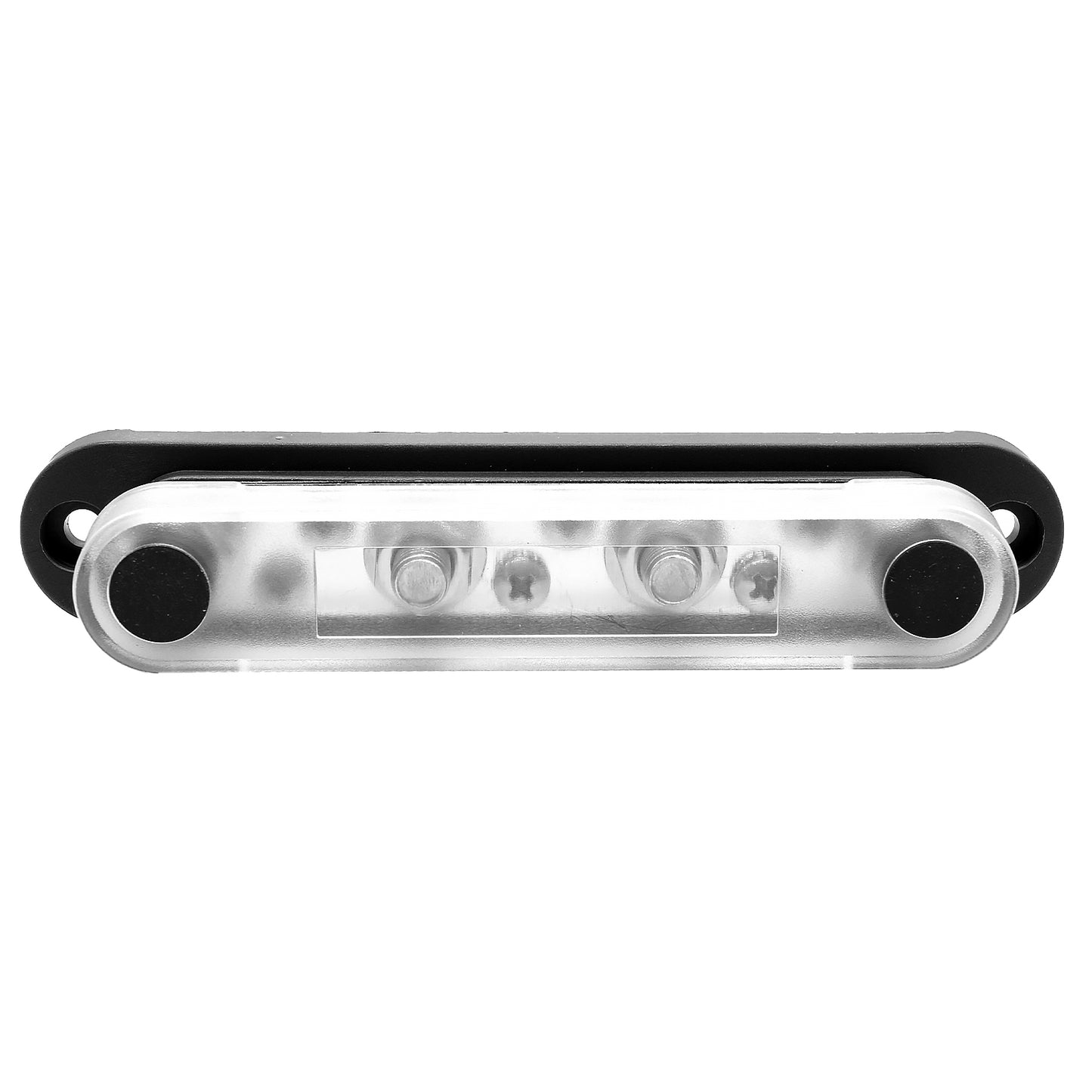 Sammelschiene 150 A, 4 x M8-Anschluss. Schwarz.