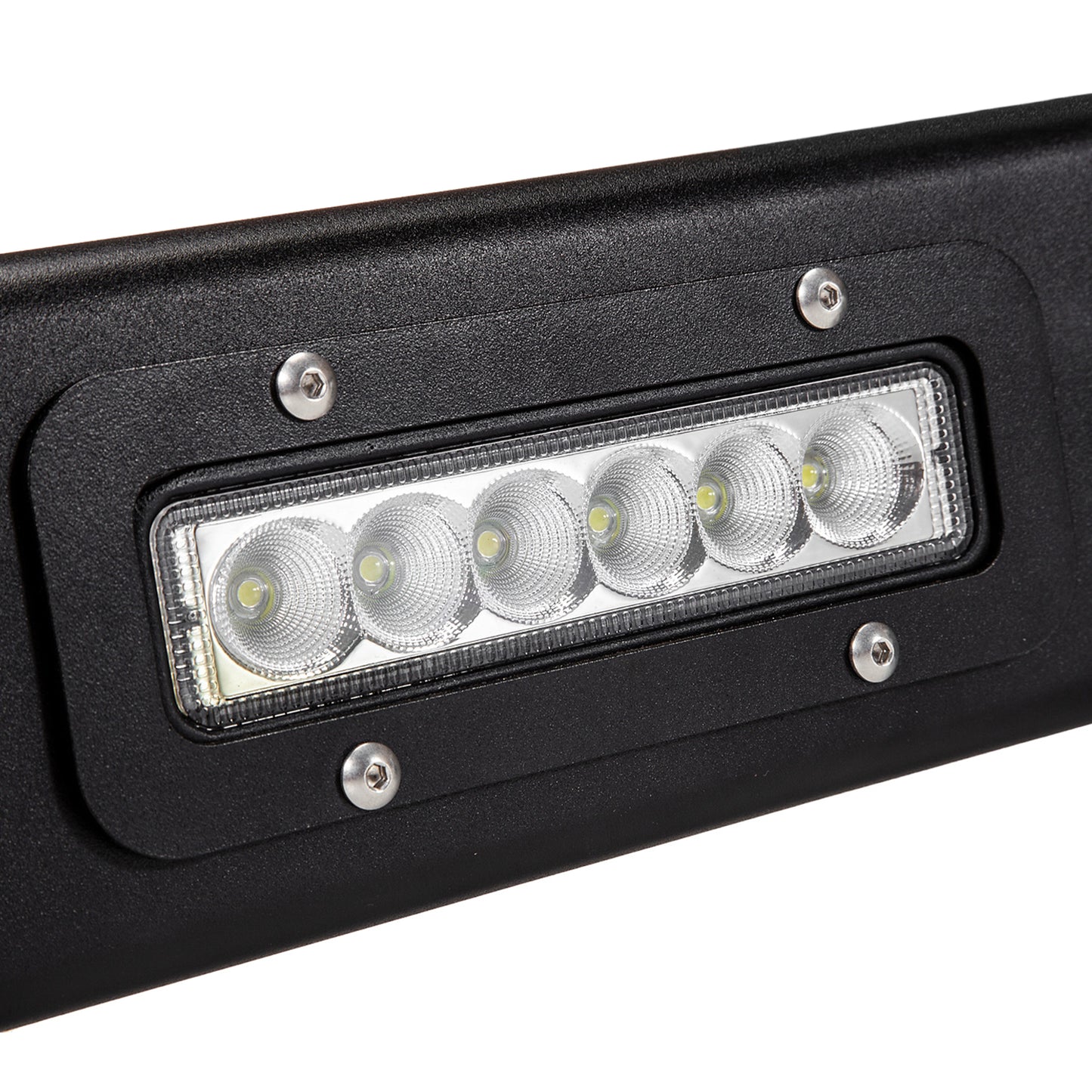 Land Rover Defender Winch Bumper with LED's and 2 Shackles - Fits With or Without Air Con