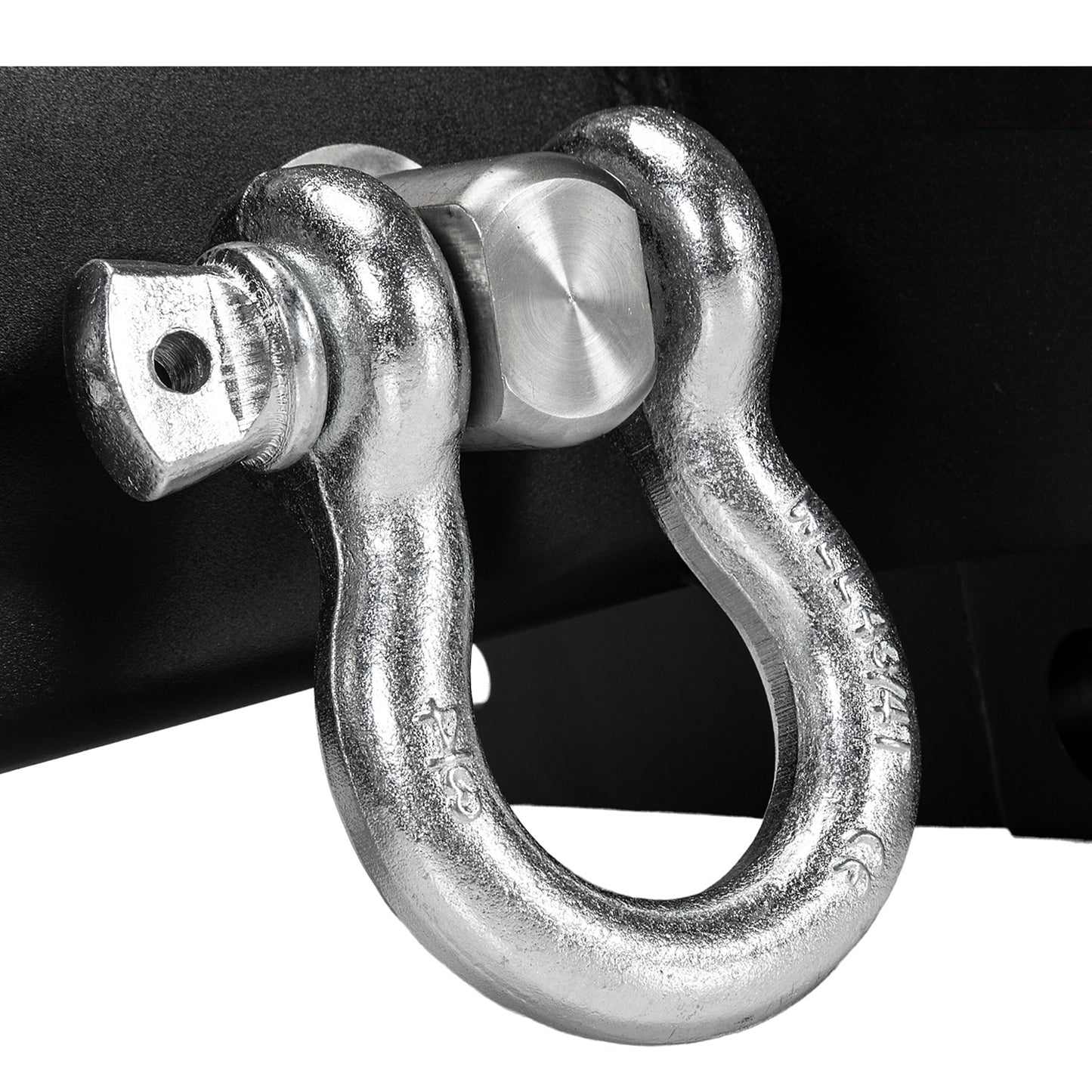 Land Rover Defender Winch Bumper with LED's and 2 Shackles - Fits With or Without Air Con