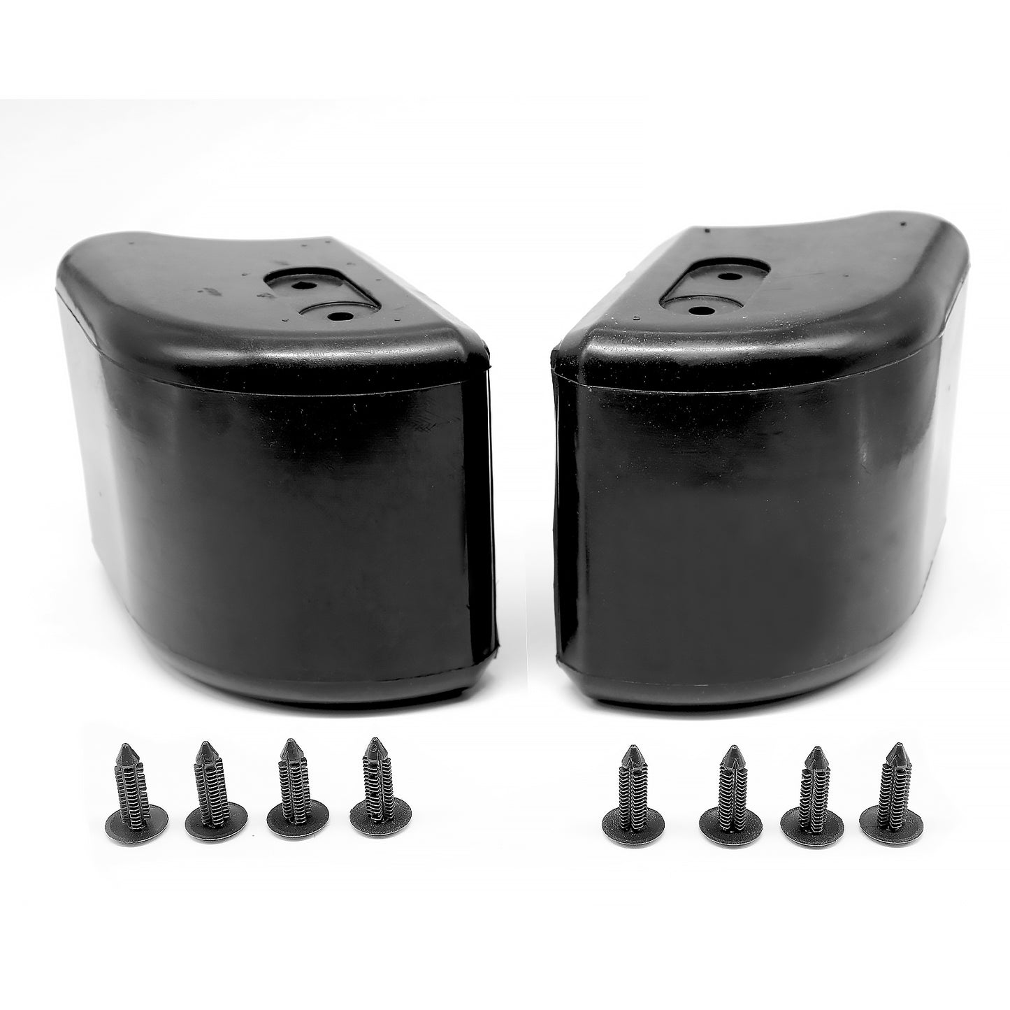 Pair of Bumper End Caps with push stud fit for Land Rover Defender 90, 110, RTD5, TDCI
