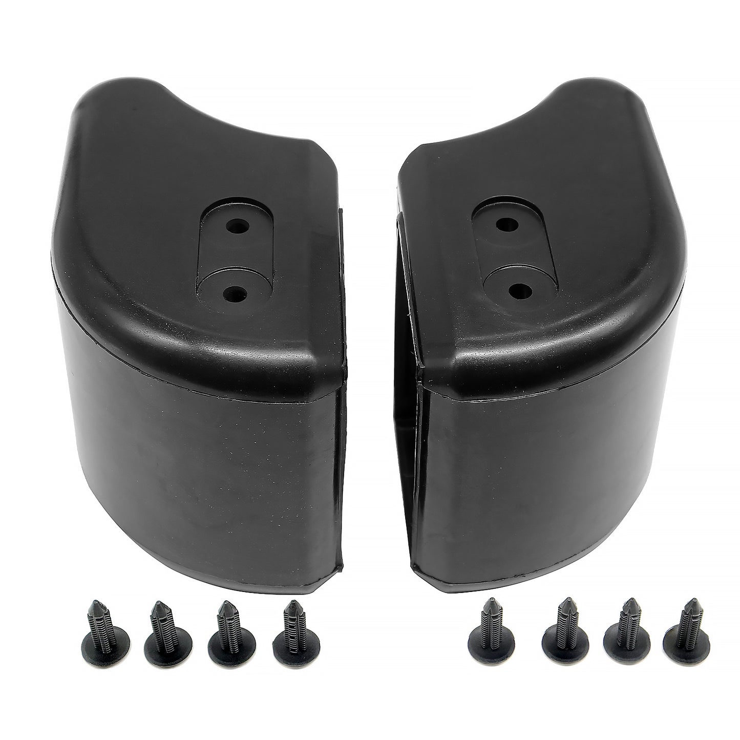 Pair of Bumper End Caps with push stud fit for Land Rover Defender 90, 110, RTD5, TDCI