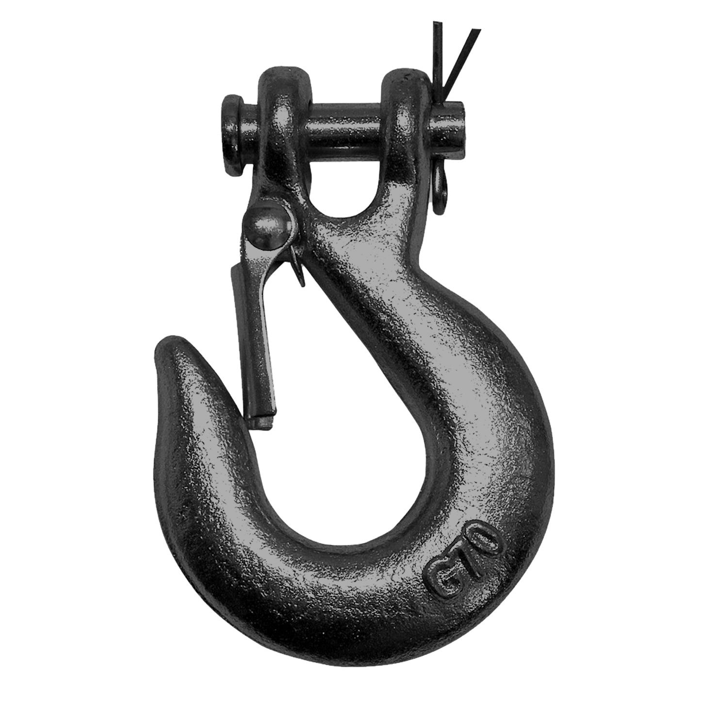 Winch Hook 1/4 inch Clevis Forged G70. For Winches up to 4,000lb (Black)