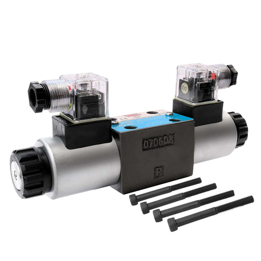 Valvola di controllo idraulico direzionale azionata da solenoide CETOP3/NG6 24 V