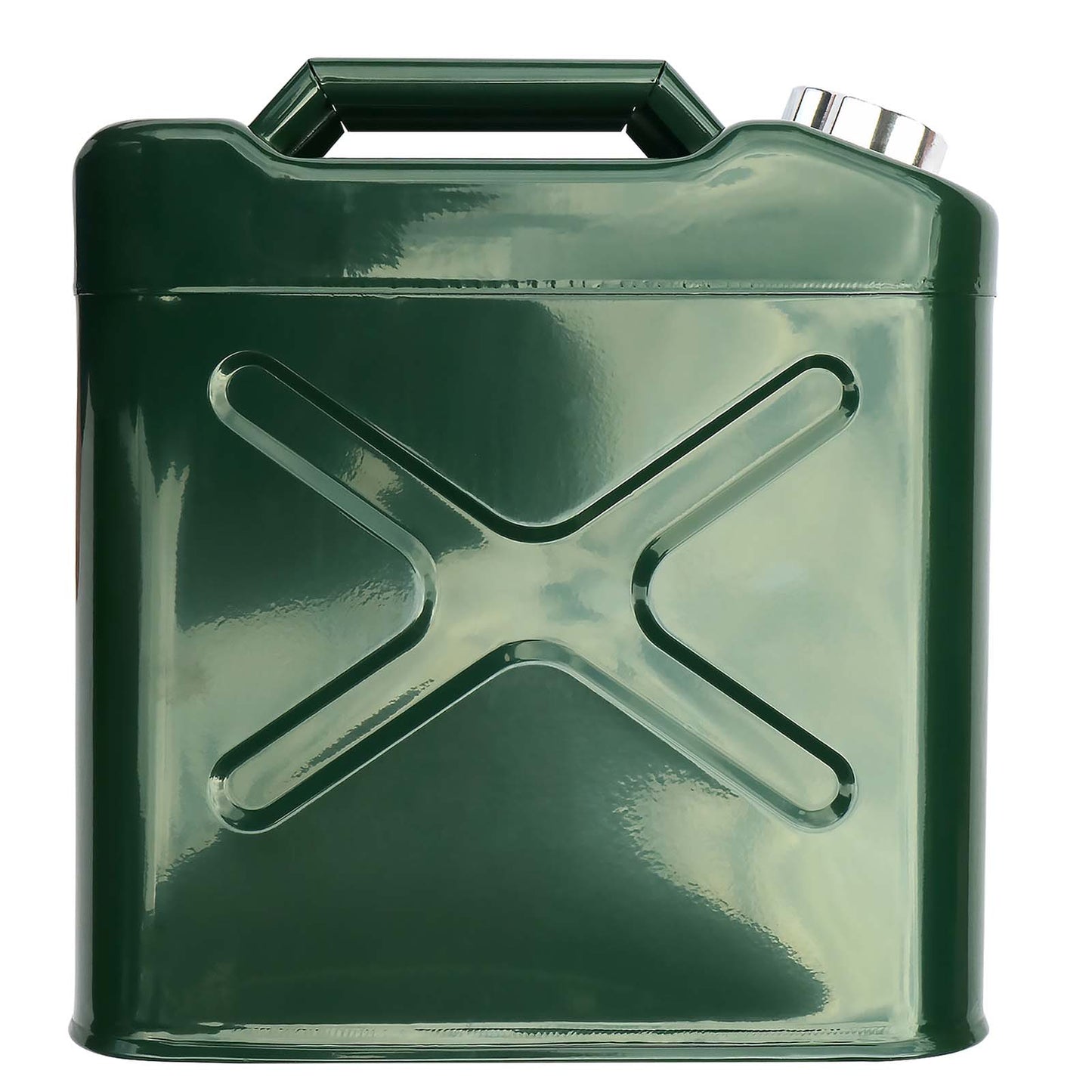 Jerry Can 25ltr Green Steel. Fuel, Petrol, Diesel, Oil, Water. Standard Pattern.