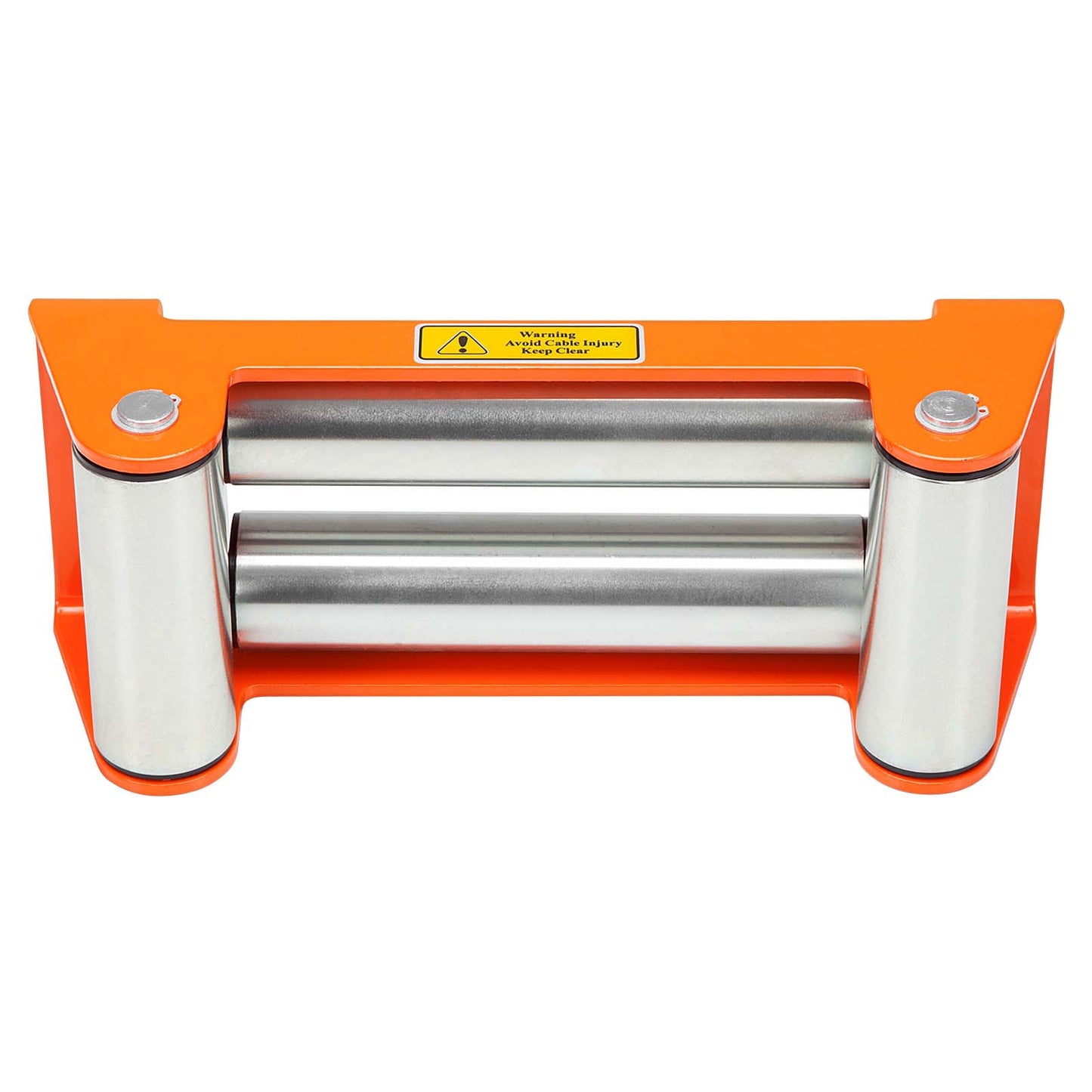 Roller Fairlead, Heavy Duty, Orange. Zinc Plated Rollers.