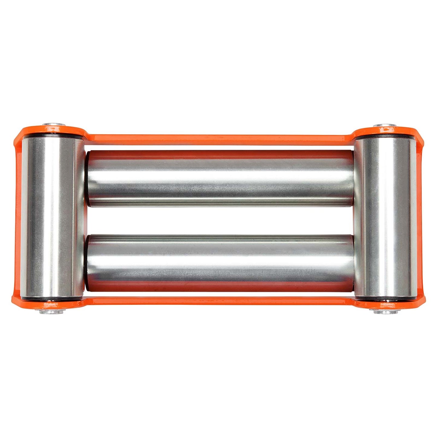 Roller Fairlead, Heavy Duty, Orange. Zinc Plated Rollers.