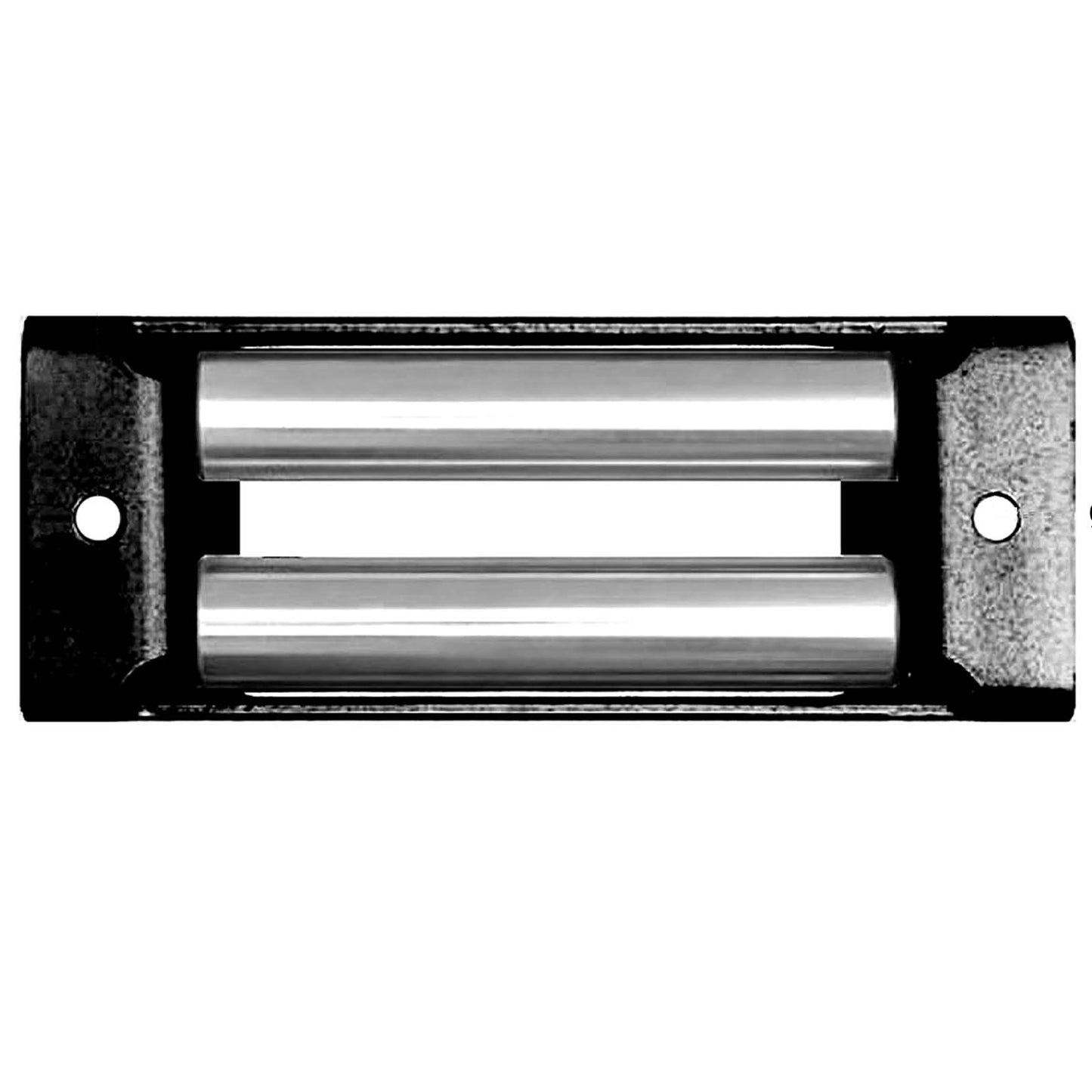 Roller Fairlead, Large, Military Grade, Matt Black. Stainless Steel Rollers.
