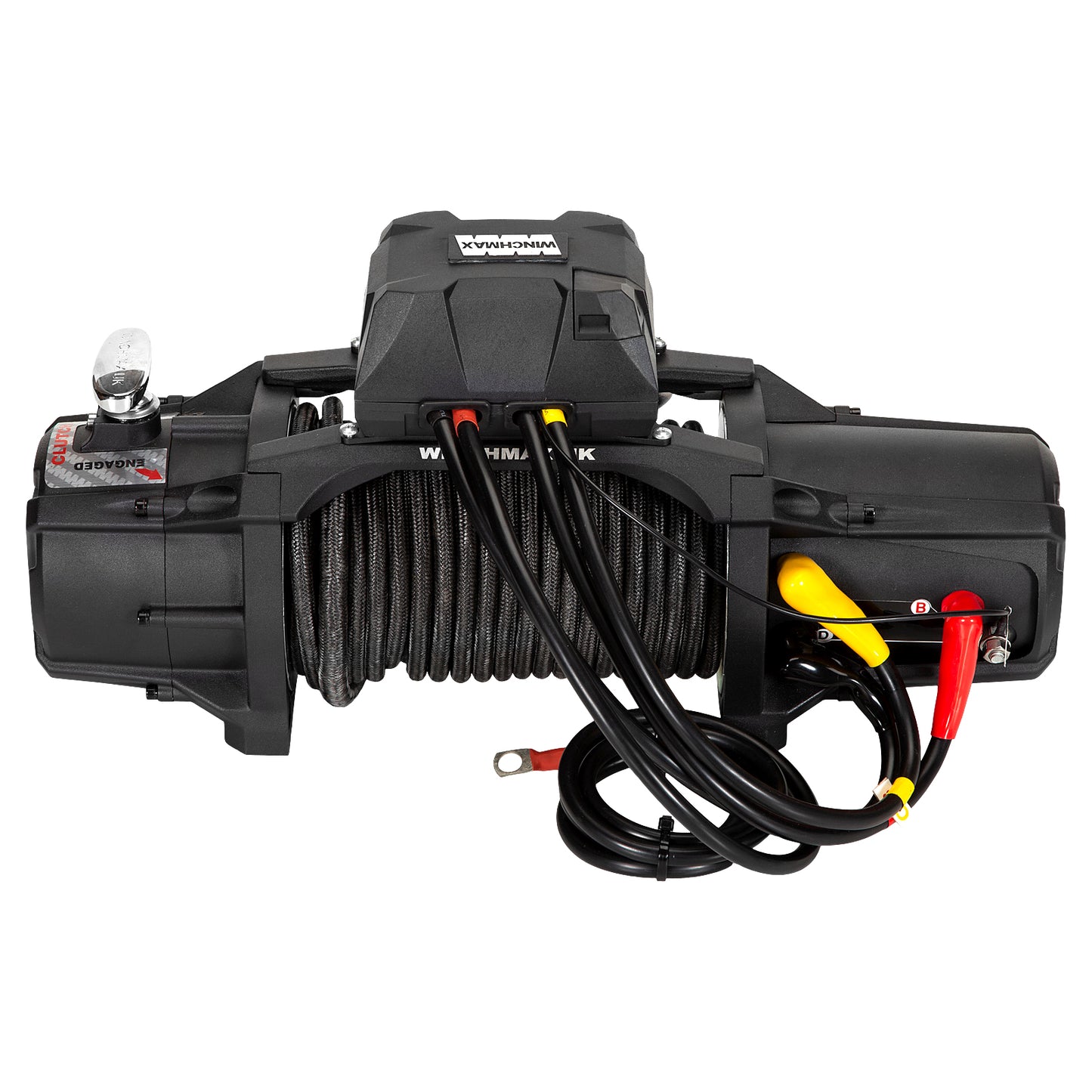 Verricello SL di livello militare da 6.123 kg (13.500 lb) a 12 V. Paraurti per verricello. Fune Armourline da 25 m x 10 mm. Gancio tattico da 9,5 mm.