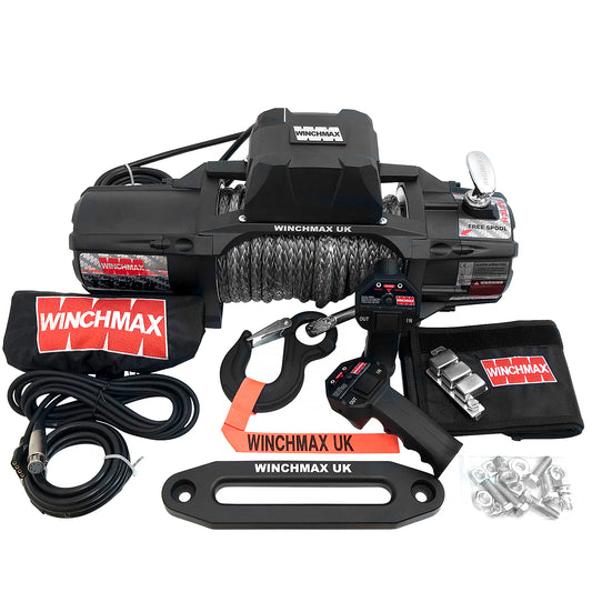 13,500lb (6,123kg) 'SL Series' 24v Military Grade Winch. 28m x 11mm Dyneema Rope, Wireless Remote Controls.