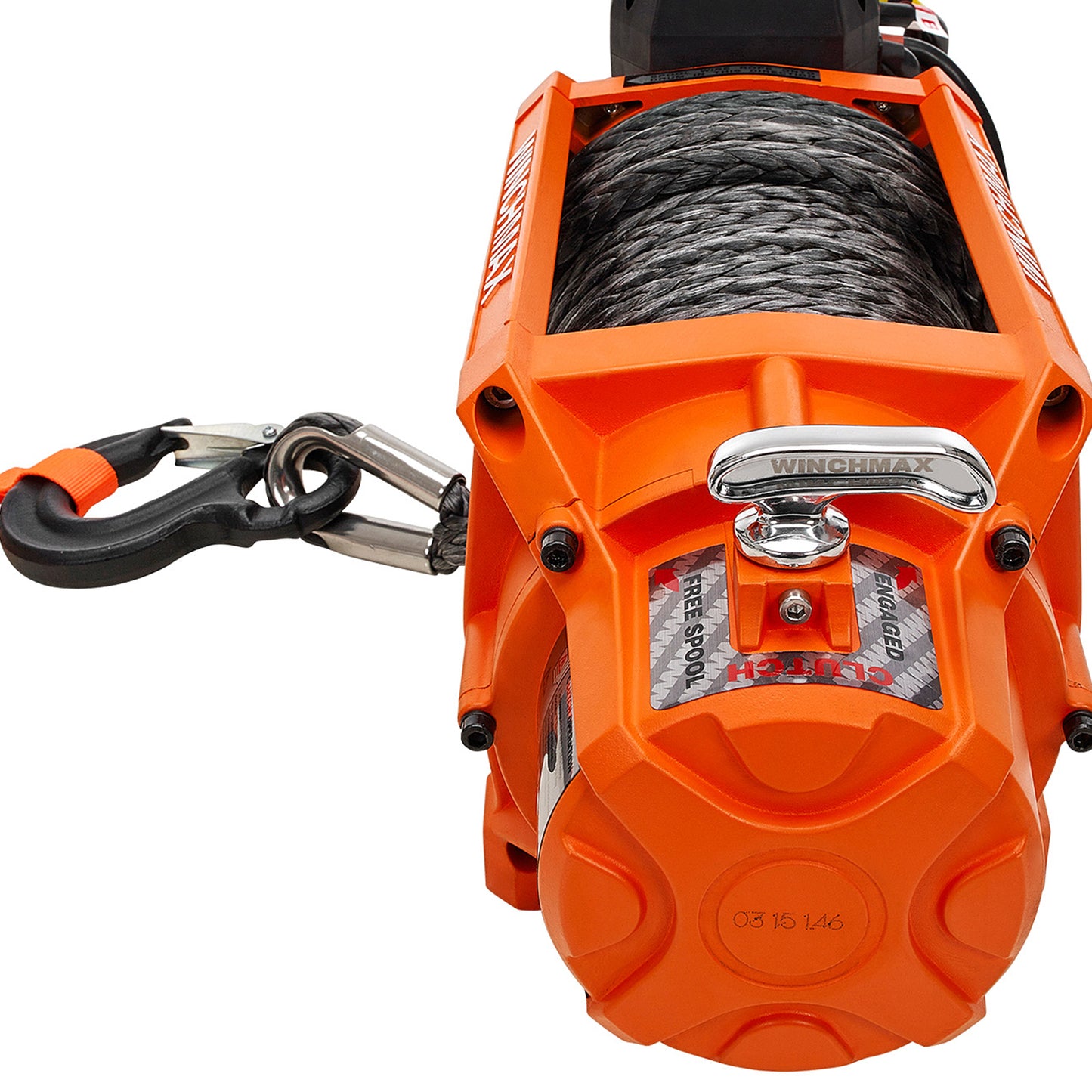 17,500lb (7,938kg) 'SL Series' Original Orange 12v Winch. 26m x 13mm Dyneema Rope, Wireless Remote Control.
