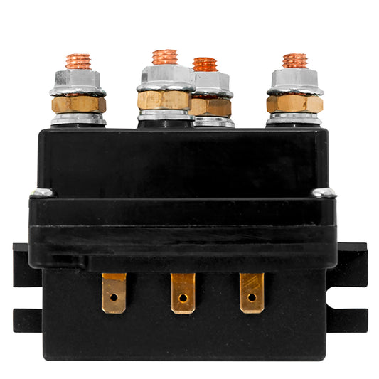 12V Winch Solenoid Heavy Duty Upgrade. Spade Terminal Side Connections.