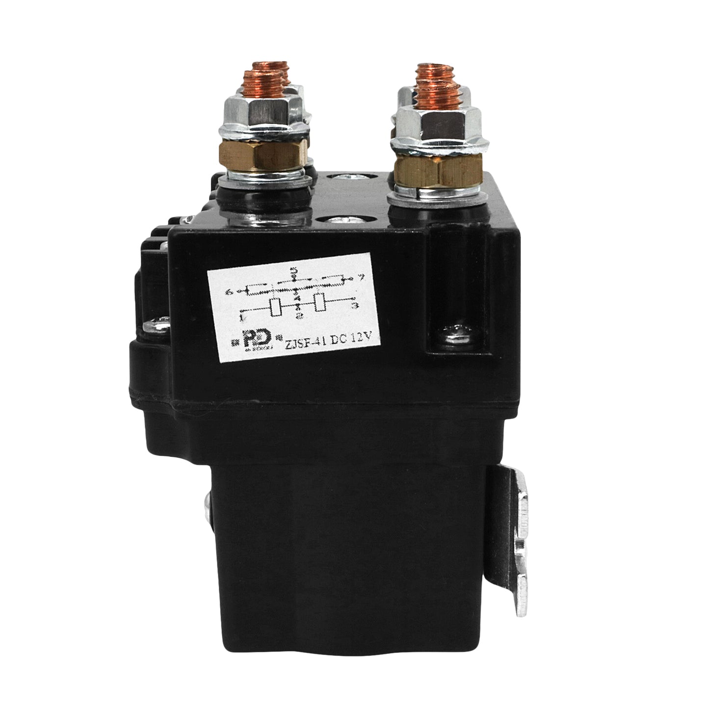 Solénoïde de treuil 12 V pour usage intensif. Borne à anneau de mise à niveau.