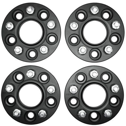 20mm Hub Centric Wheel Spacers to fit Ford Focus MK2, MK3. RS, ST and Volvo V40 (2016).T4. Black..