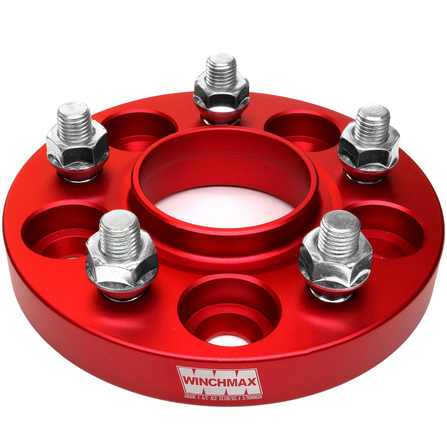 20mm Hub Centric Wheel Spacers to fit Ford Focus MK2, MK3, ST and Volvo V40 (2016). RED T4.