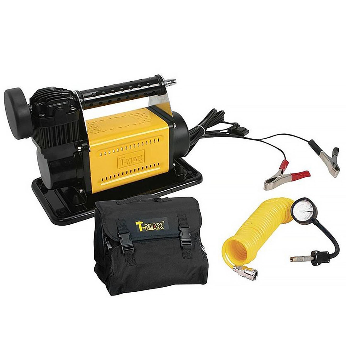 T-MAX 72 l/min 12v Air Compressor Tyre Pump - for 4x4 Off Road Car Van Truck.