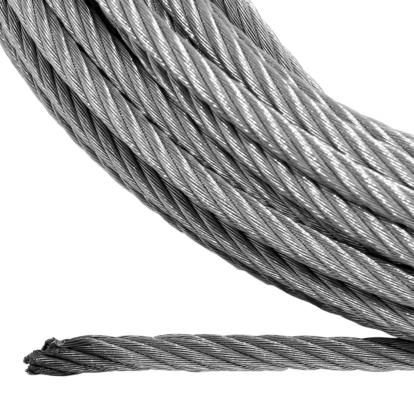 Steel Rope 26m x 12mm, Hole Fix. 1/2 Inch Clevis Hook. For winches up to 17,500lb.