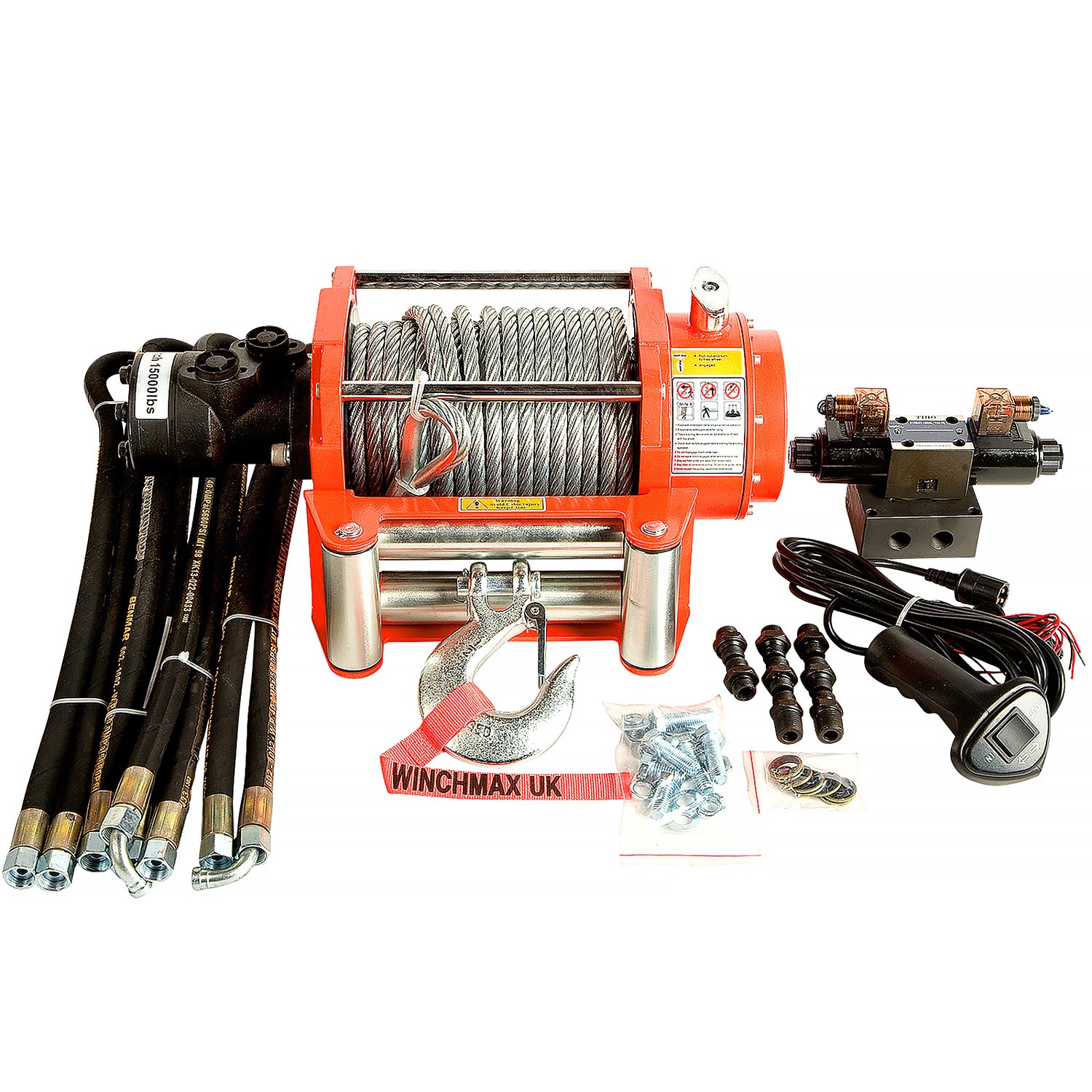 Hydraulic Winches with 12V Control System