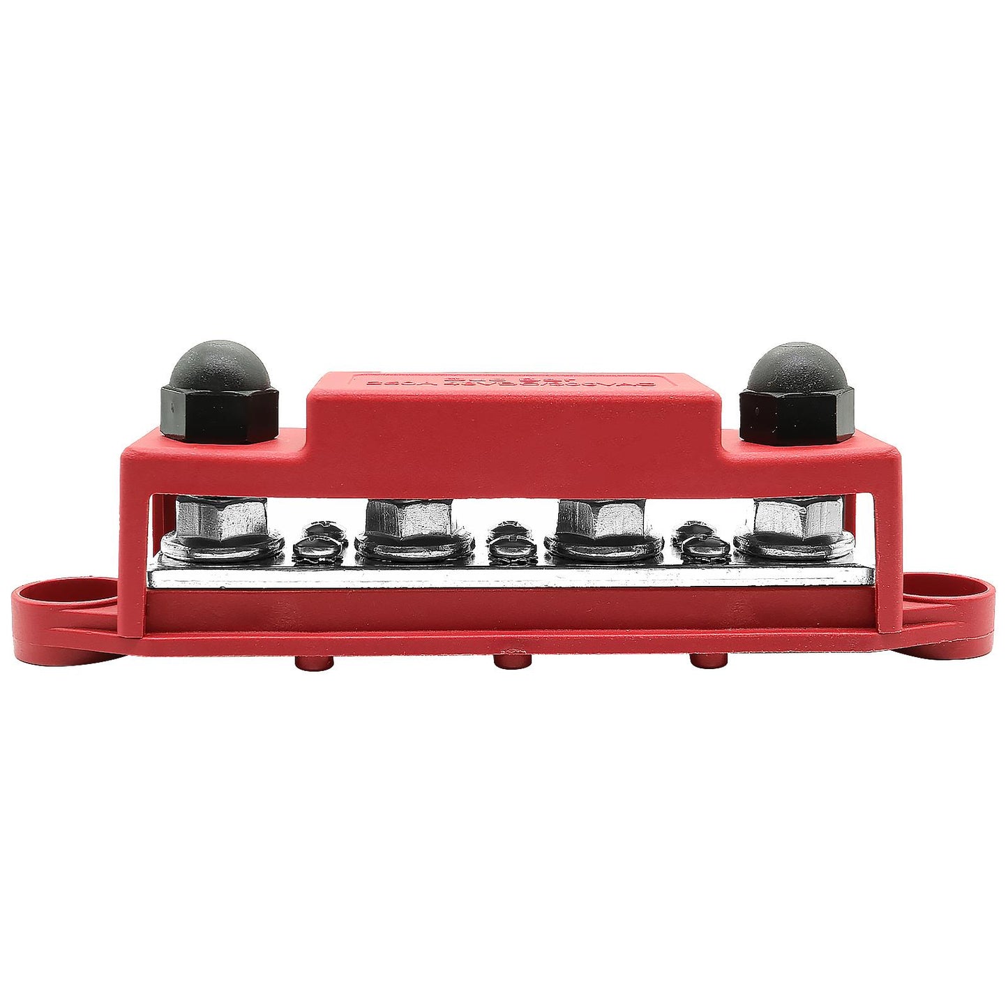 Bus Bar 250a 4 x M10 terminal. Red.