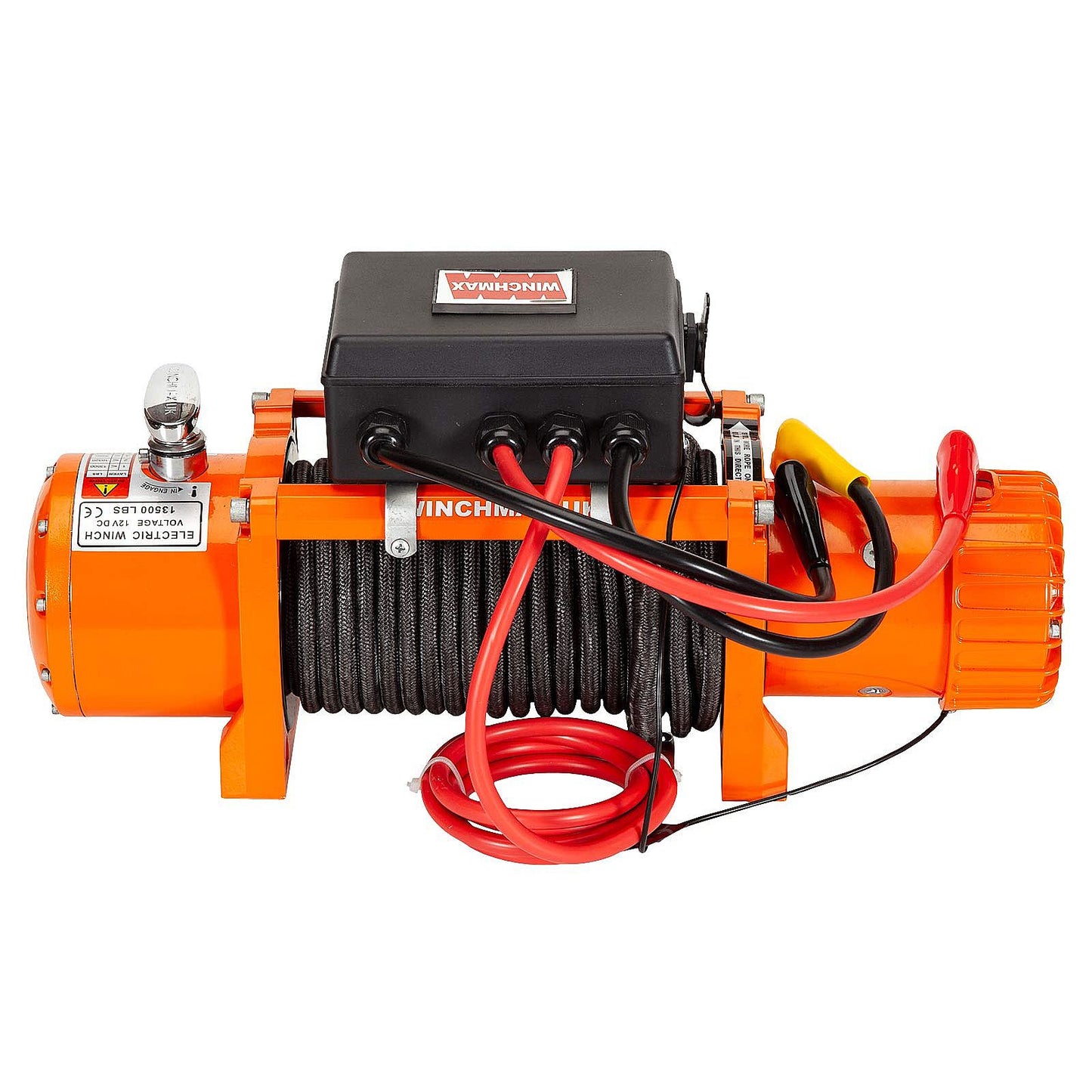 13,500lb (6,123kg) 12v Electric Winch. 3.5Ton Recovery/Trailer Winch Kit. 25 m x 10 mm Armourline Rope. 3/8 inch hook.