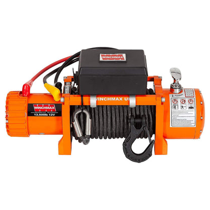 13,500lb (6,123kg) 12v Electric Winch. 3.5Ton Recovery/Trailer Winch Kit. 25 m x 10 mm Armourline Rope. 3/8 inch hook.