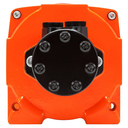15,000lb (6,804kg) Original Orange Hydraulic Winch. 25m x 12mm Dyneema Rope. Competition Hook. 24V Control System.