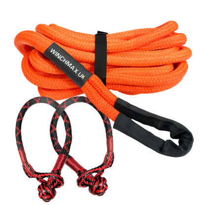 Kinetic Recovery Rope (MBF 14,500kg) and Soft Shackle