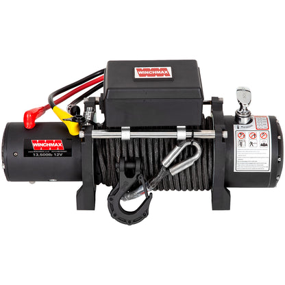 13,500lb (6,123kg) 12v Military Grade Winch. Defender Bumper, 25m x 10mm Armourline Rope, Remote Controls.
