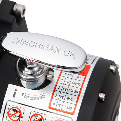 13,500lb (6,123kg) 12v Military Grade Winch. Defender Bumper, 25m x 10mm Armourline Rope, Remote Controls.