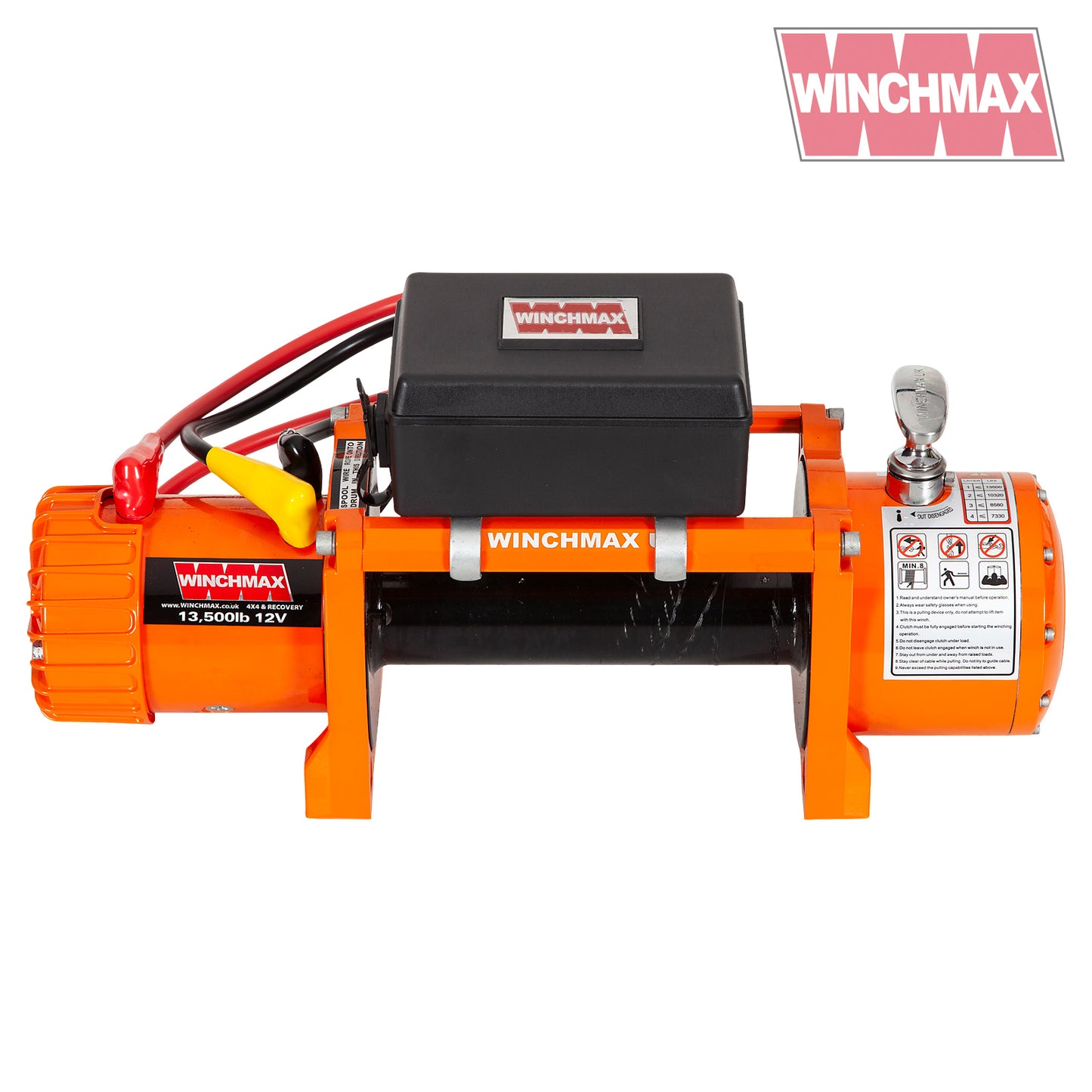 13,500lb (6,123kg) Original Orange 24v Winch. No Rope, No Fairlead.