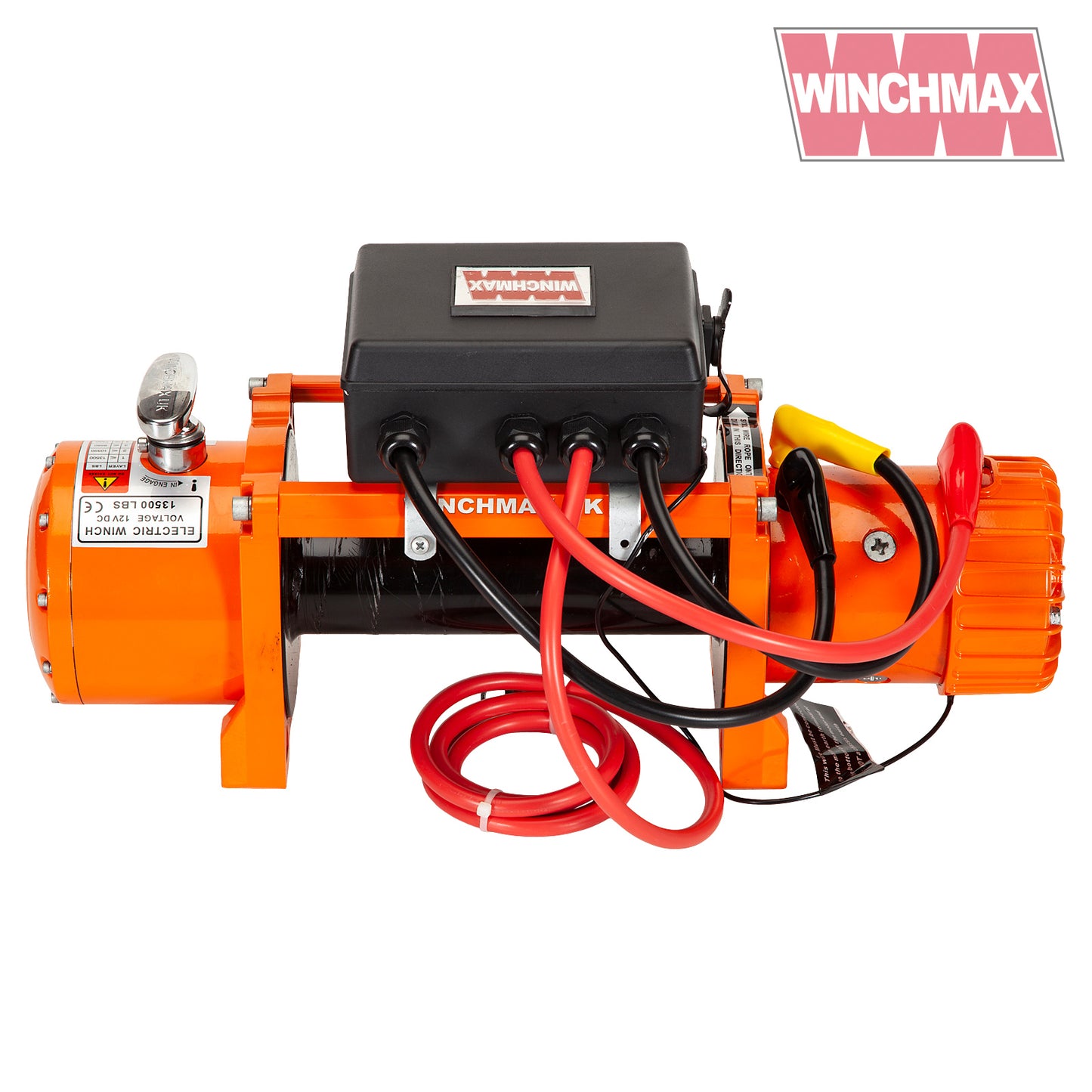 13,500lb (6,123kg) Original Orange 24v Winch. No Rope, No Fairlead.