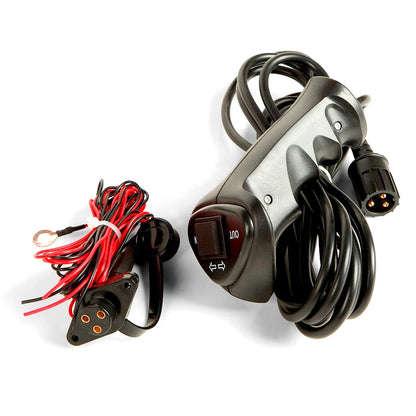 10,000lb (4,536kg) Original Orange Hydraulic Winch. 25m x 9.1mm Steel Rope. 3/8 Inch Clevis Hook. 24V Control System.