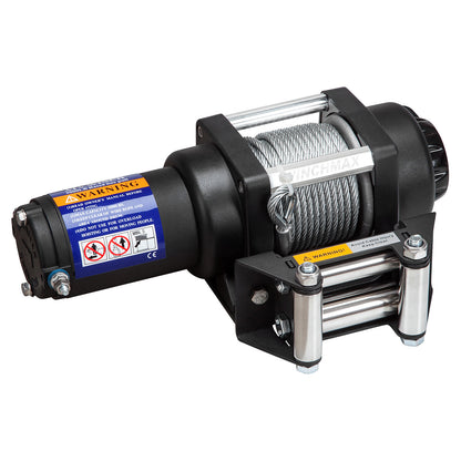 3,000lb (1,361kg) 24v Military Grade Winch. 15.5m x 5mm Steel Rope. Wireless Remote Control. Boat Trailer, Marine.