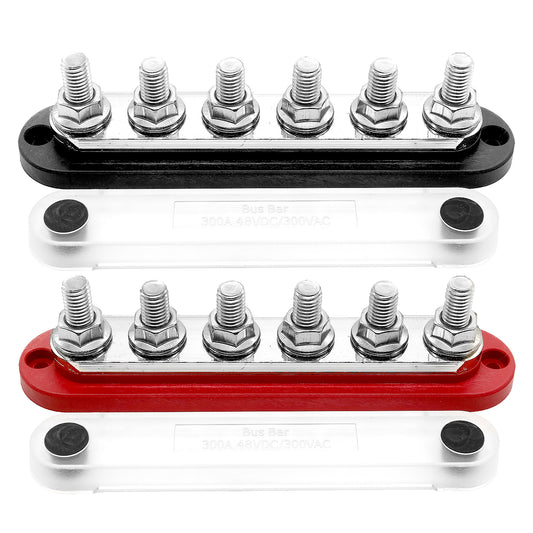 Barre omnibus 300a 6 x bornes M10. Les deux