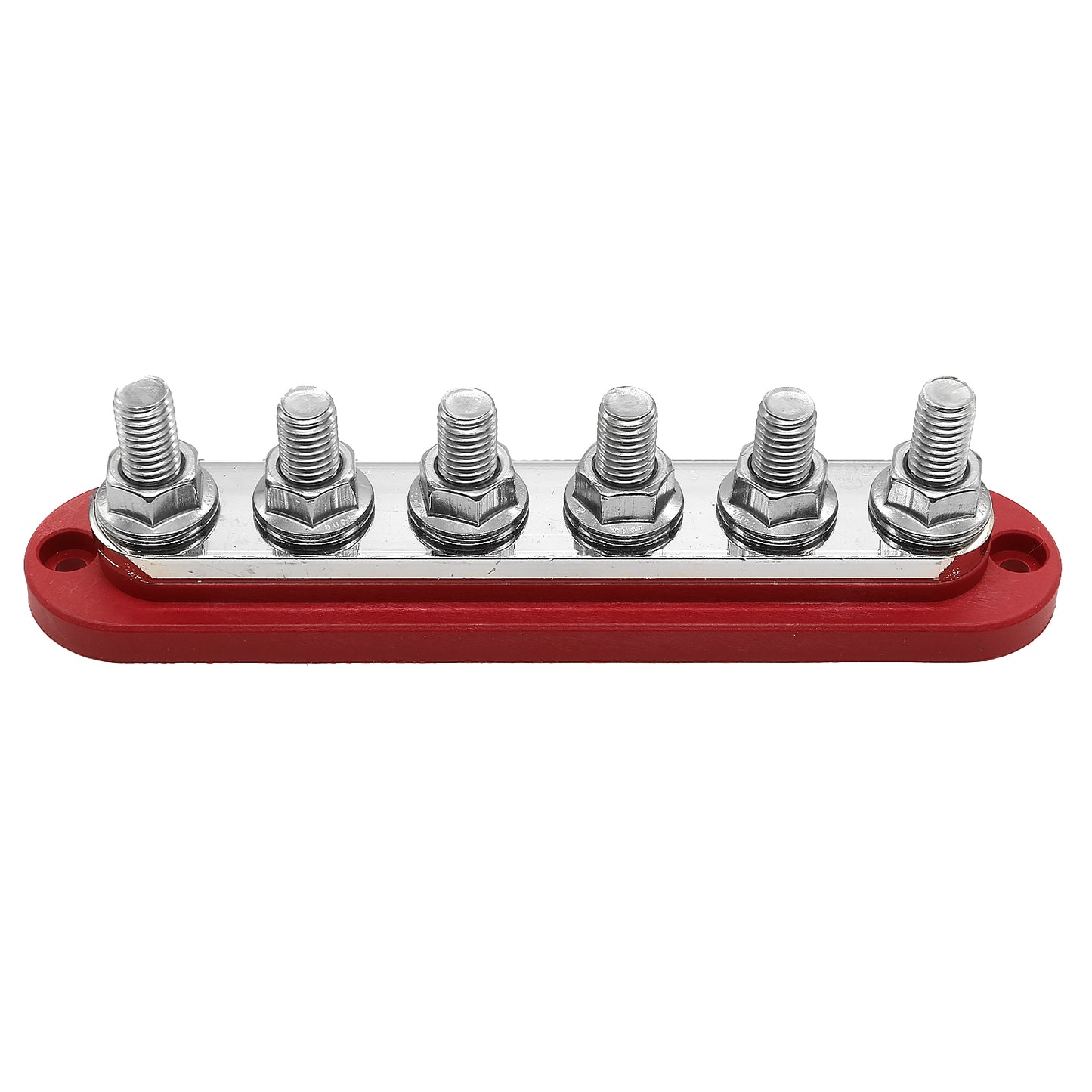 Bus Bar 300a 6xM10 terminal. Red.