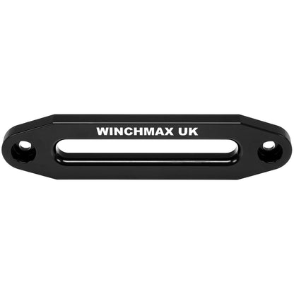 Large Aluminium Hawse Fairlead. Black Gloss Powder Coated with Laser Etched WINCHMAX Logo