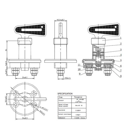 13,500lb (6,123kg) 12v Electric Winch. 3.5Ton Recovery/Trailer Winch Kit. 25 m x 10 mm Armourline Rope. 3/8 inch hook.