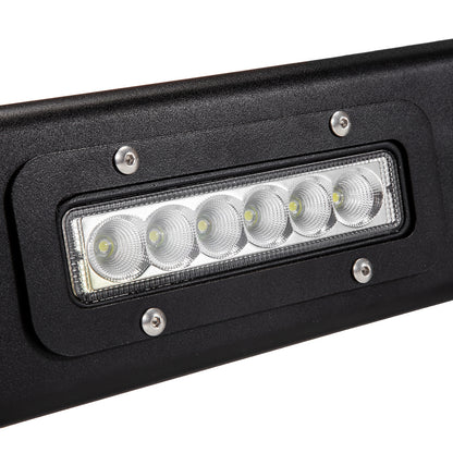 Land Rover Defender Winch Bumper with LED's and 2 Shackles - Fits With or Without Air Con