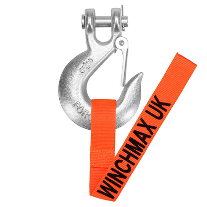 WINCHMAX 13,500lb (6,123kg) Original Orange 12v Winch, 15m (Short) x 9.5mm Steel Rope. 3/8 inch Hook.