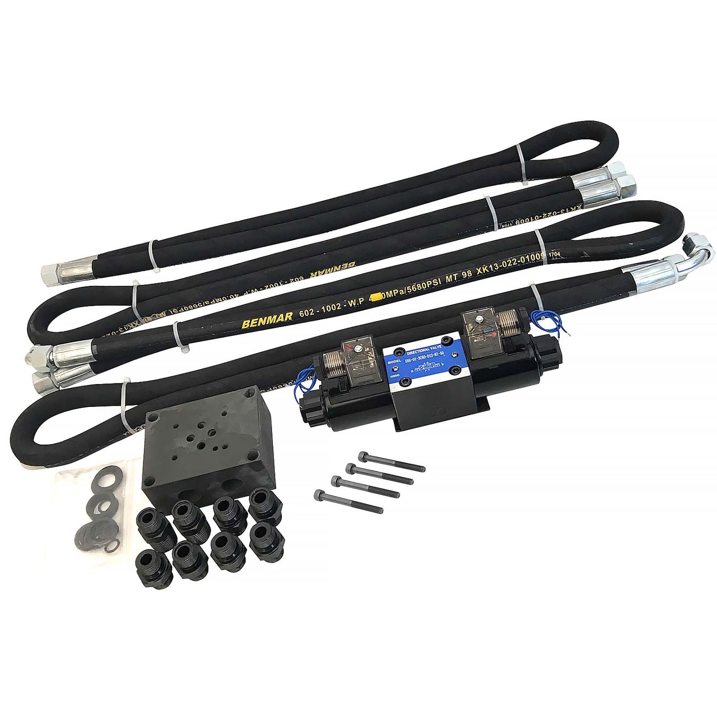 Hydraulic Winch Installation Kit.  24v Valve, Hoses, Control Gear. Wireless Remote