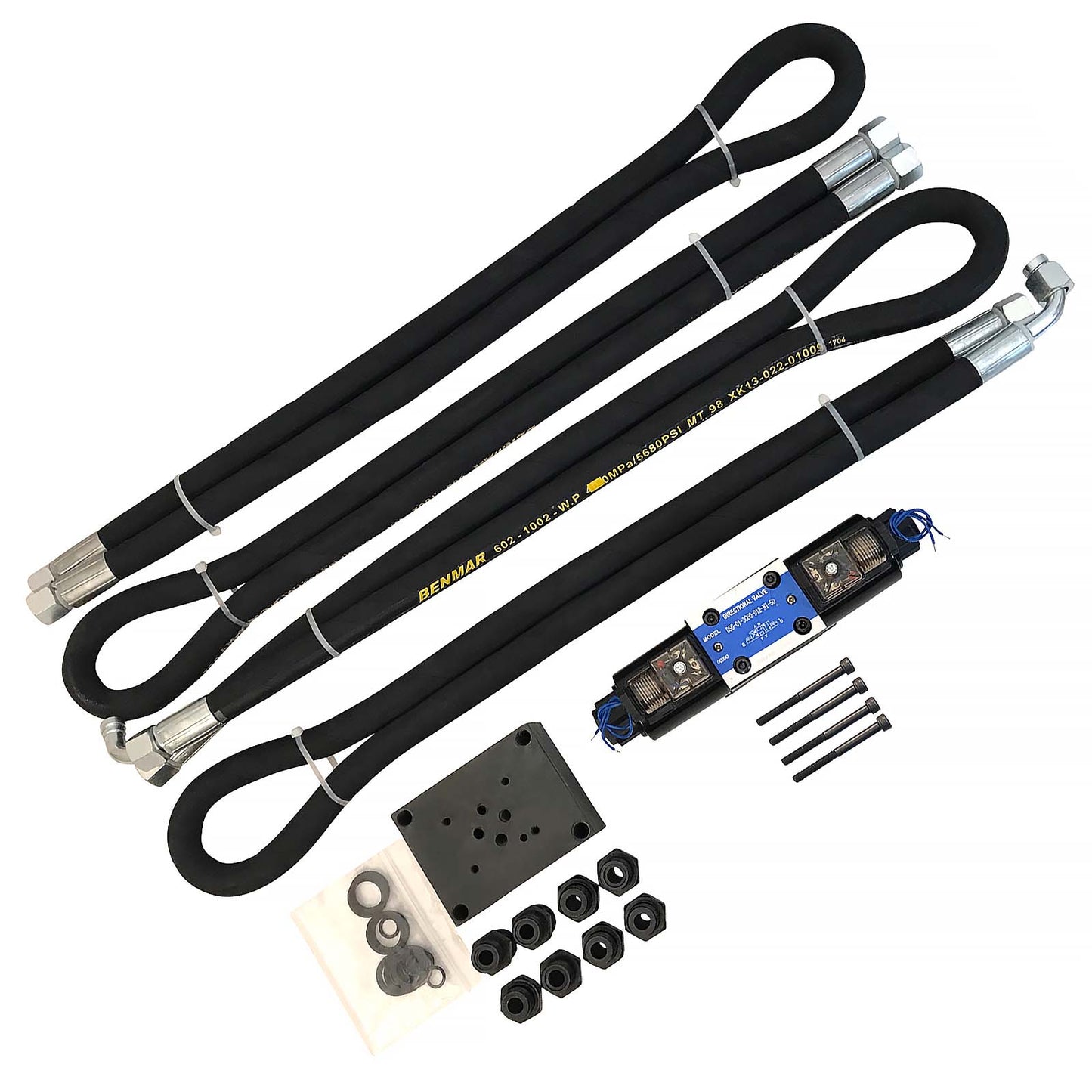 Hydraulic Winch Installation Kit.  24v Valve, Hoses, Control Gear. Wireless Remote