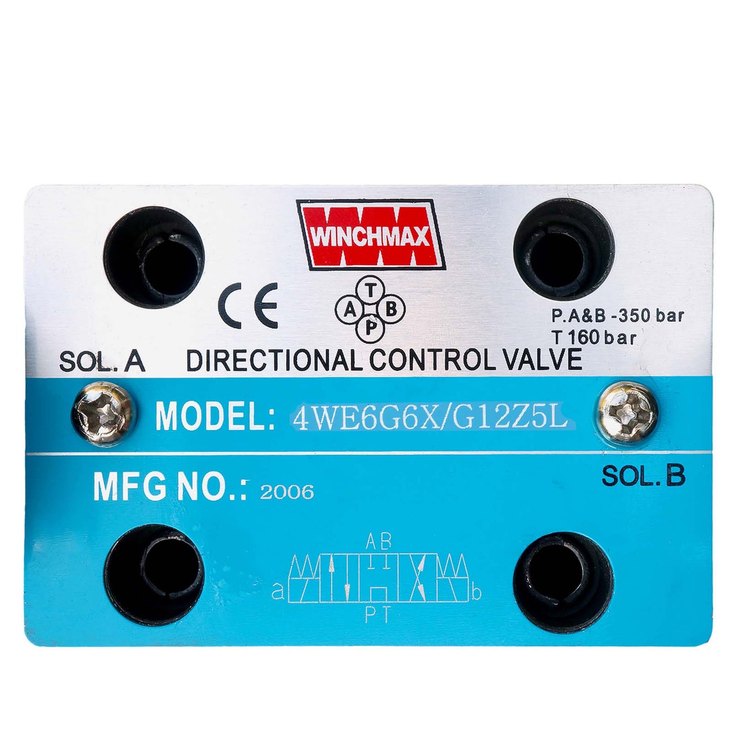 CETOP3/NG6 12v Solenoid Operated Directional Hydraulic Control Valve