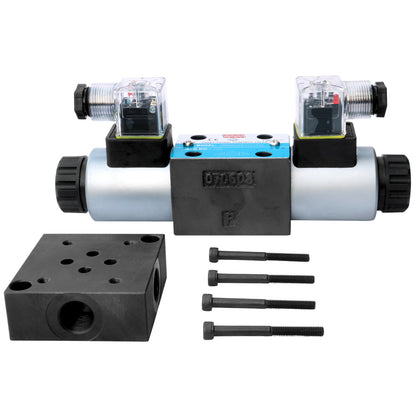 CETOP3/NG6 24v Solenoid Valve and Manifold Subplate