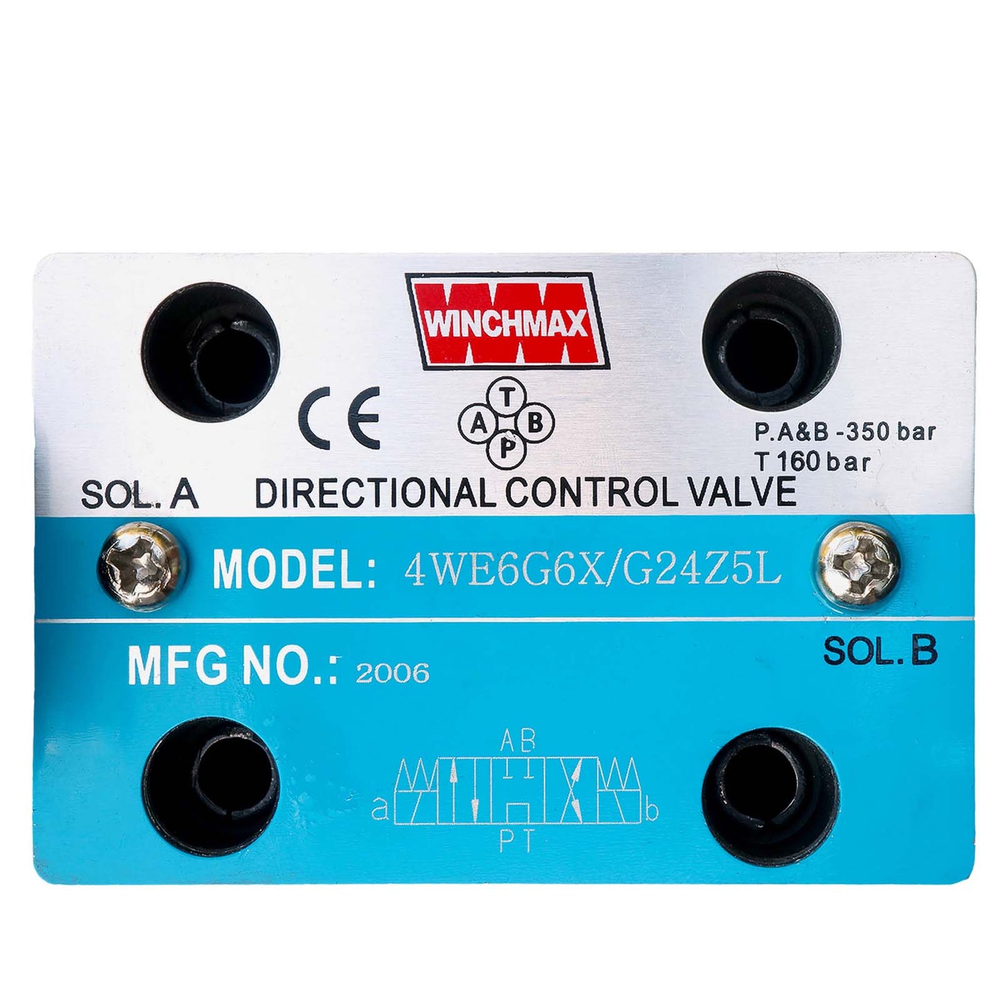 CETOP3/NG6 24v Solenoid Operated Directional Hydraulic Control Valve
