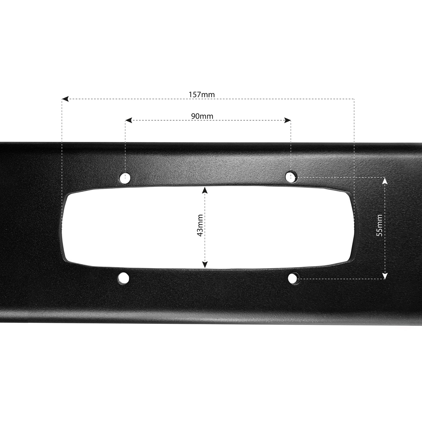 Feux de jour à LED rectangulaires adaptés au pare-chocs Defender