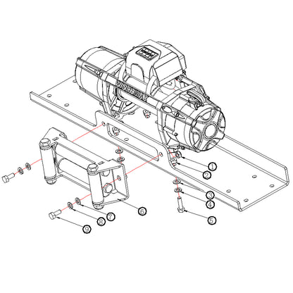 Winch Mounting plate for 13,000lb and 13,500lb WINCHMAX Winches