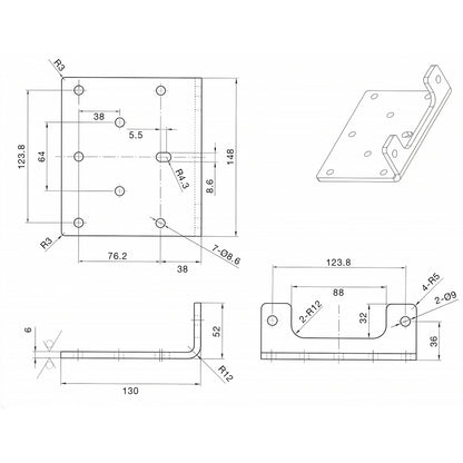 Mounting Plate Diagram 3000 winch