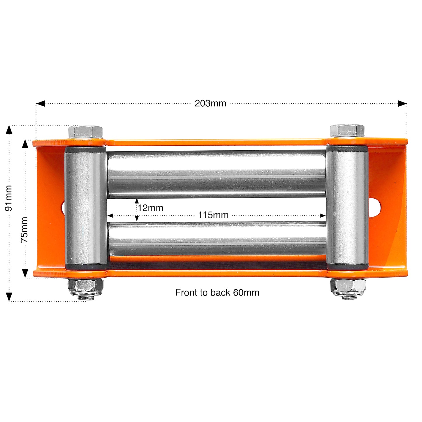 Roller Fairlead For 5,000lb Winch Orange